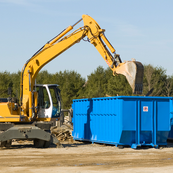 what size residential dumpster rentals are available in Equality